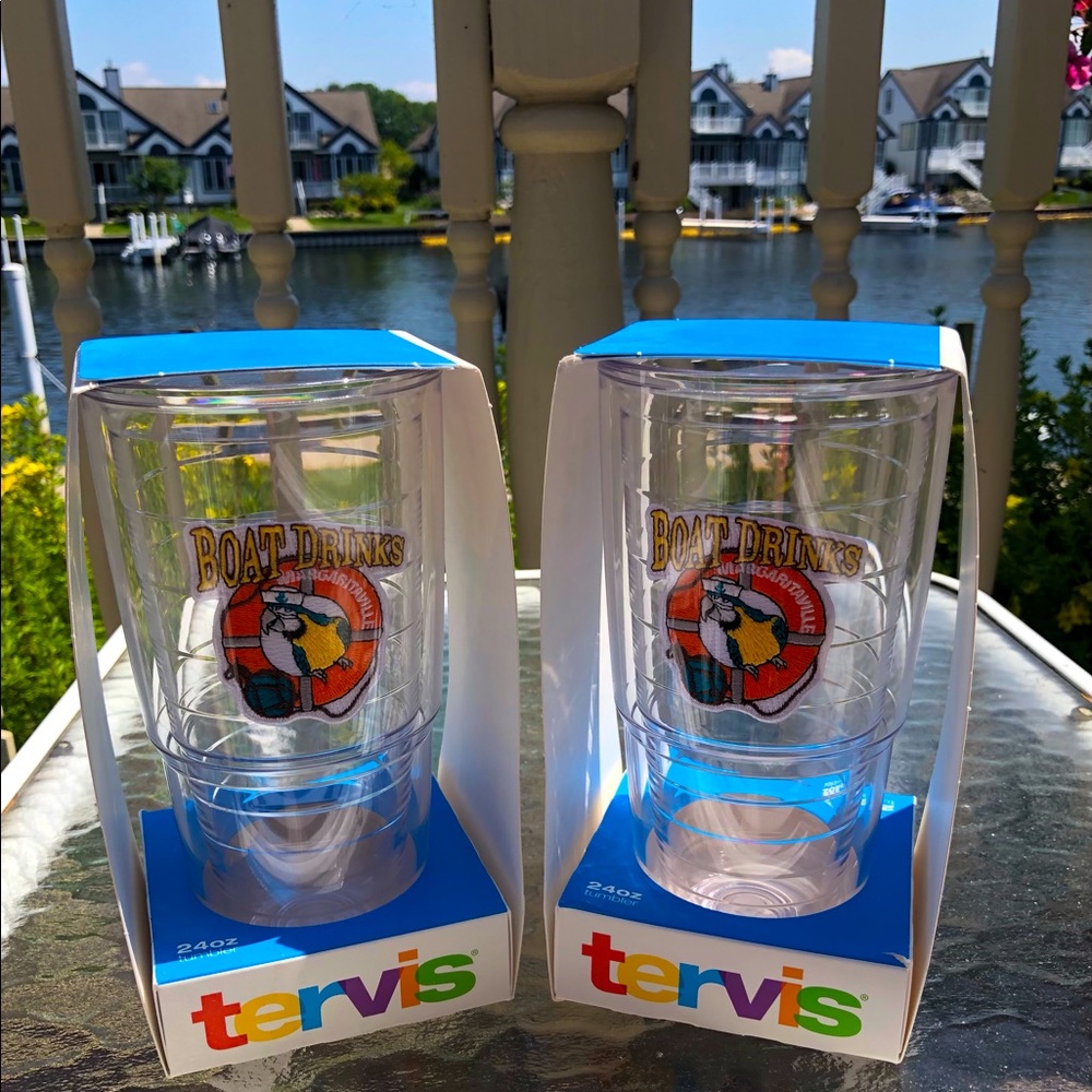 x2 Tervis 24 oz Tumbler Boat Drinks Margaritaville